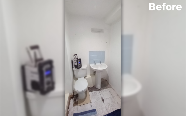 03 - Customer Example - Toilet and Basin Before