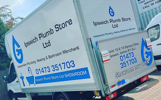 Ipswich Plumb Store - Van store branding