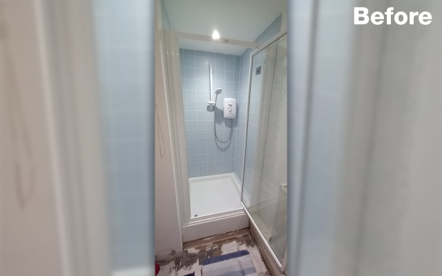 01 - Customer Example - Shower Enclosure Before