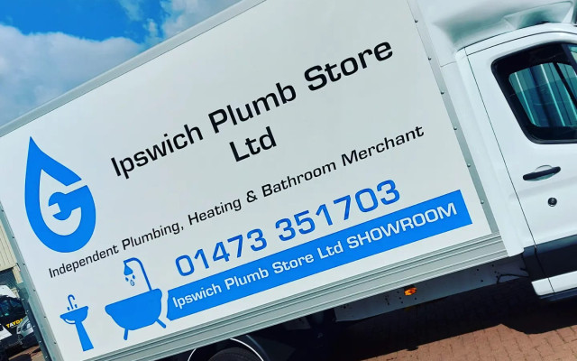 Ipswich Plumb Store - Van store branding